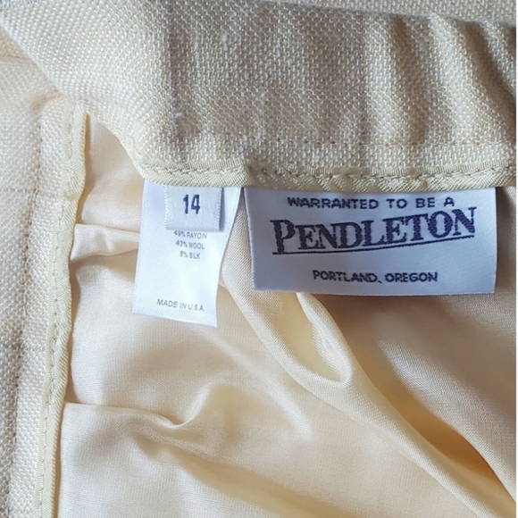 NYE SALE NEW Pendleton Silk Wool Plaid Suit SZ 14 - Picture 10 of 13